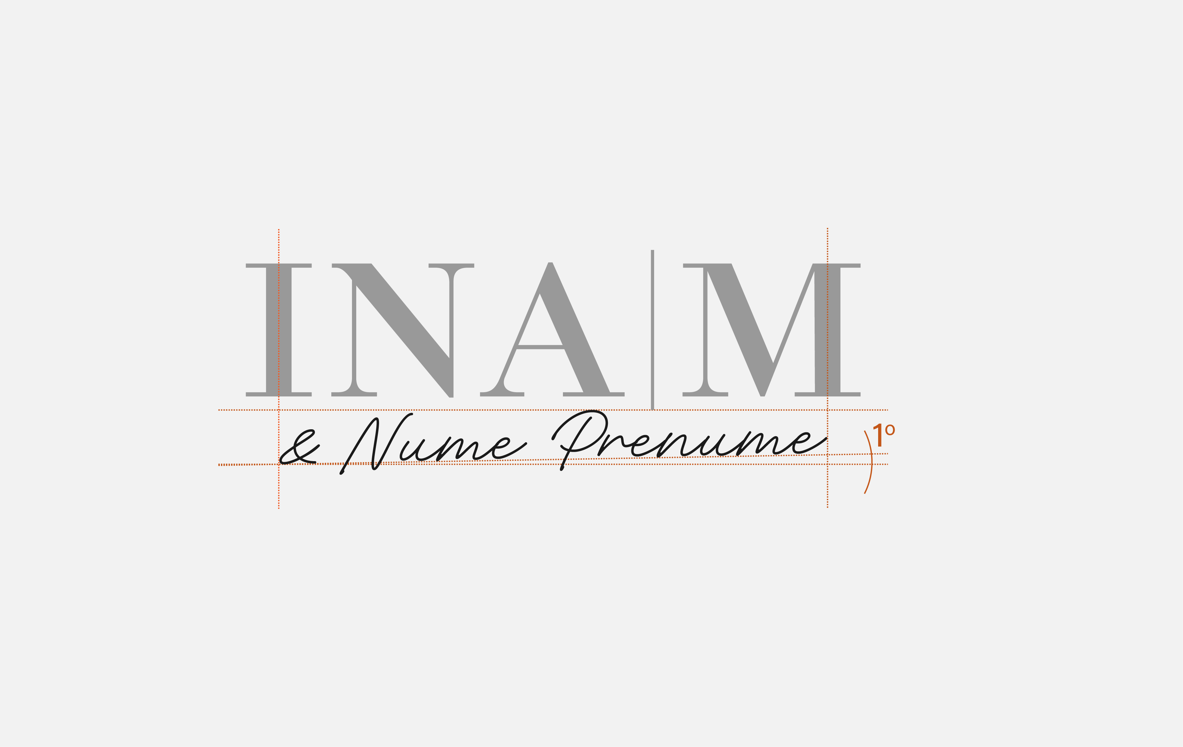 Large letters in brand typography